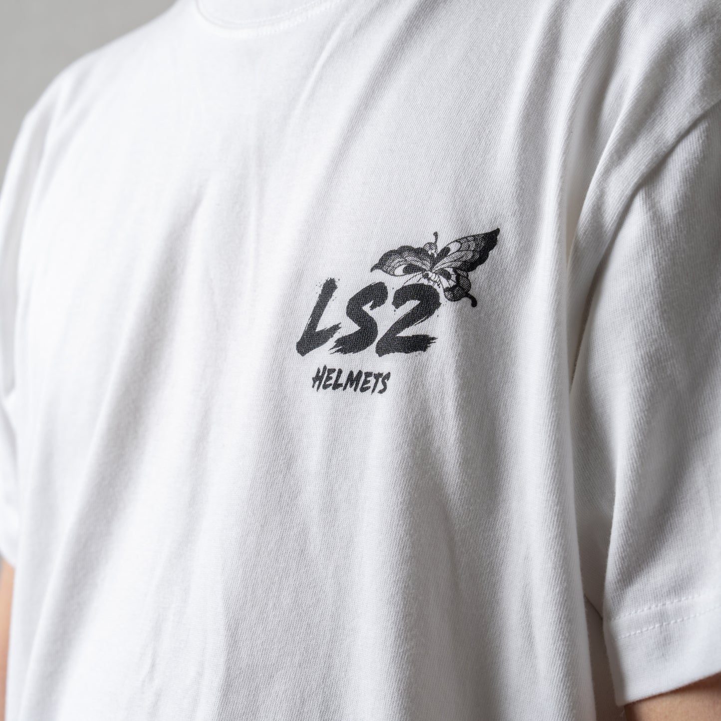 LS2 Tシャツ WHITE - Ride with Japanese Spirit -
