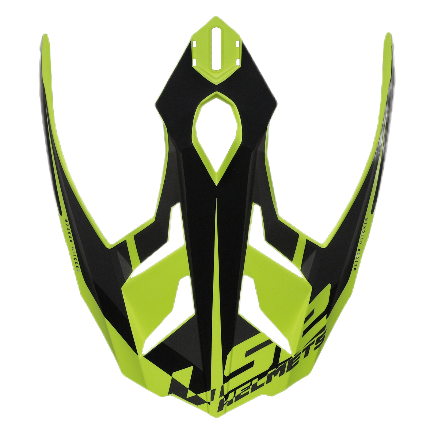 LS2 PV-1 ピークバイザー マットブラックイエロー