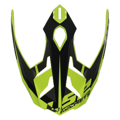 LS2 PV-1 ピークバイザー　マットブラックイエロー