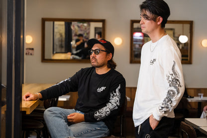 【世界当サイト限定】LS2 ロングスリーブ Tシャツ　BLACK - Ride with Japanese Spirit -
